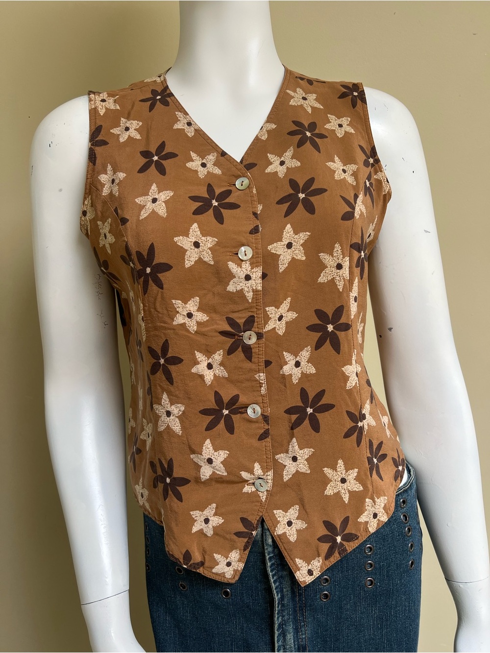 Reversible Waistcoat Style Tank Top